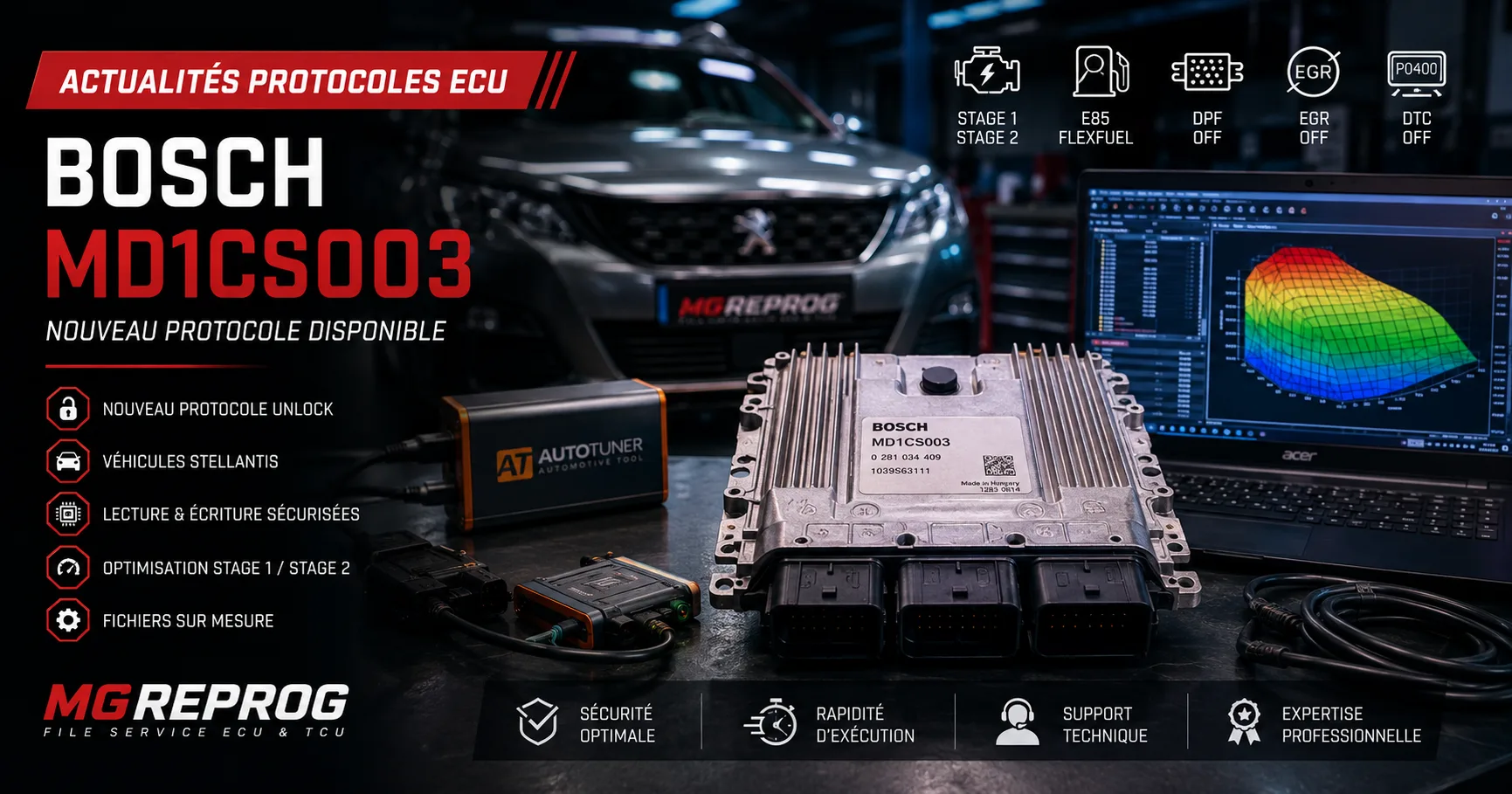 Nouveaux protocoles ECU : le MD1CS003 Bosch désormais pris en charge